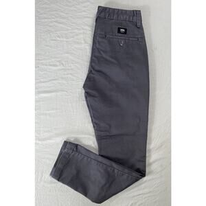 Vans Slim Fit Flat Front 'Authentic Chino' Skate Pants. Washed Gray, Men's 28X29